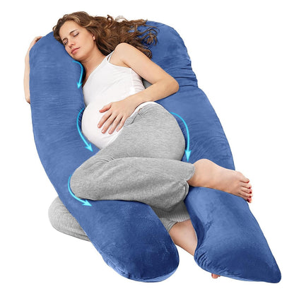 Pregnancy Pillow for Sleeping, With Washable Velvet Cover