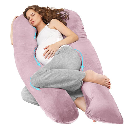 Pregnancy Pillow for Sleeping, With Washable Velvet Cover
